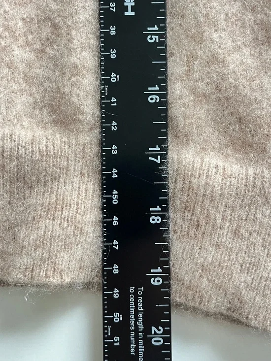 Quince Mongolian Cashmere Crewneck Sweater Sz S Oatmeal Cozy Luxury Shrunken Fit - Picture 4 of 11